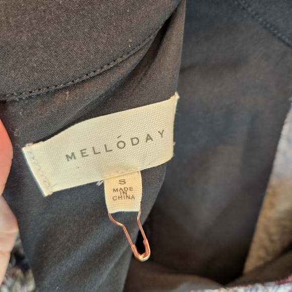 Melloday Velvet Women Mini Dress Sz S Cut Out High Neck Long Sleeves Mute Color - Picture 12 of 12